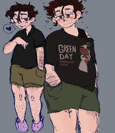 Fullbody flat colored